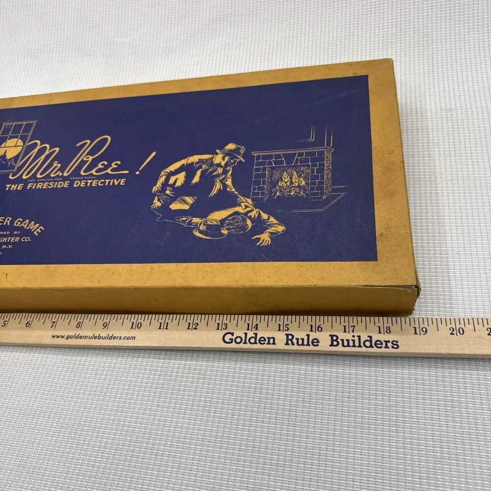 Vintage 1937 Selchow & Rig Boardgame Mr. Ree! - The Fireside Detective Game